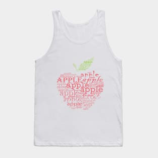 Typographic apple Tank Top